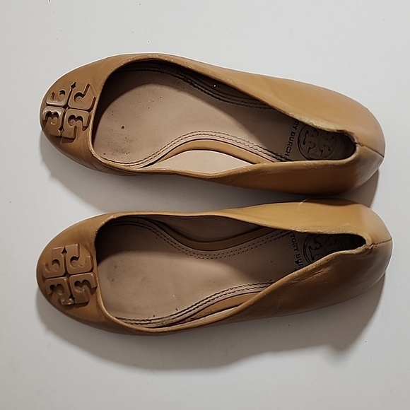 Tory Burch Leather Ballet Flats Size 6 - Picture 7 of 8